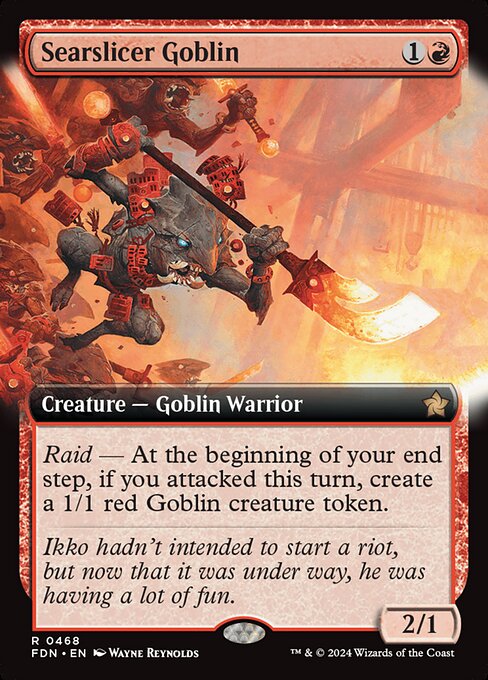 FDN: Searslicer Goblin (Extended Art) (Foil)