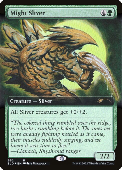 SLD: Might Sliver (Extended Art) (Foil)