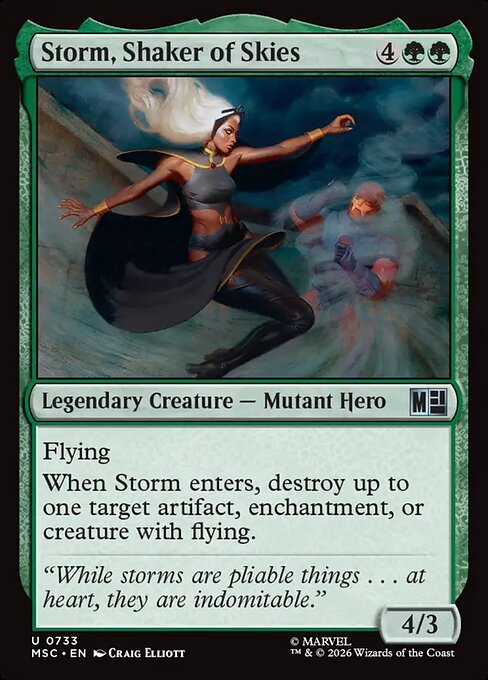 MSC: Storm, Shaker of Skies