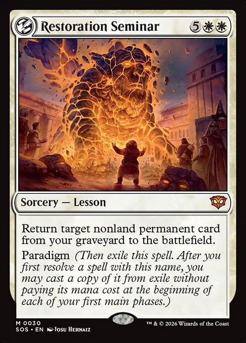 SOS: Restoration Seminar (Foil)