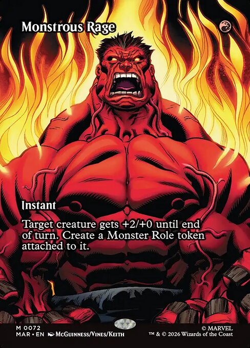MAR: Monstrous Rage (Borderless) (Foil)