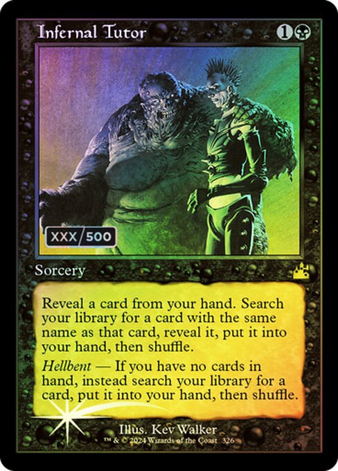 RVR: Infernal Tutor (Retro Frame) (Serial Numbered) (Foil)