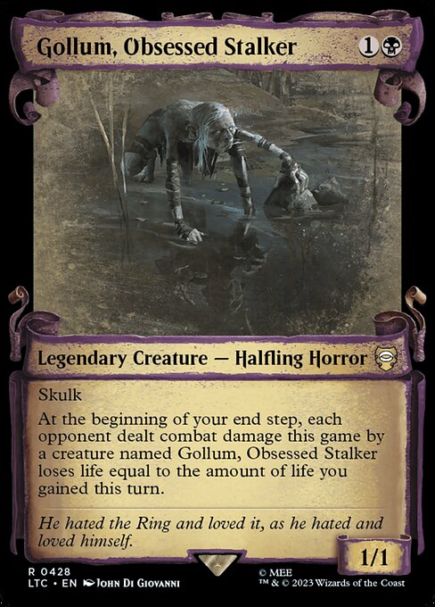 LTC: Gollum, Obsessed Stalker (Showcase Scrolls) (Foil)