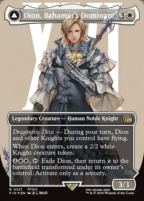 FIN: Dion, Bahamut's Dominant (Borderless) (Surge Foil)