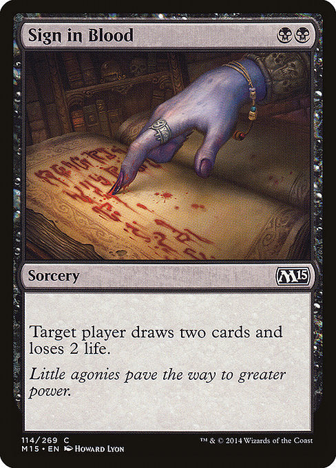 M15: Sign in Blood