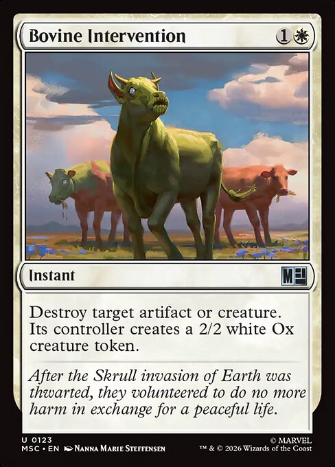 MSC: Bovine Intervention