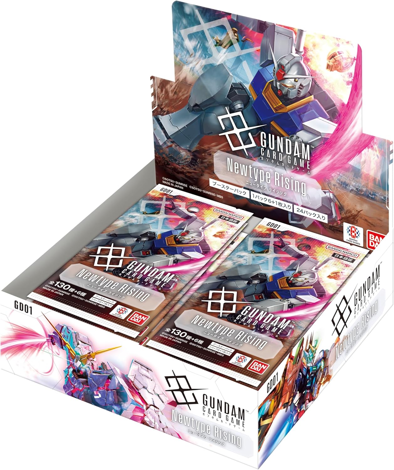 Bandai: Gundam Card Game - [BP01] New Type Rising Booster Box Display