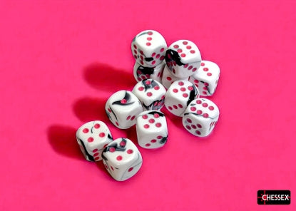 Chessex Gemini 16mm D6 Dice Block (12-Dice)
