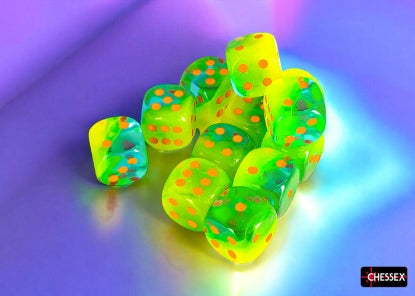 Chessex Gemini 16mm D6 Dice Block (12-Dice)