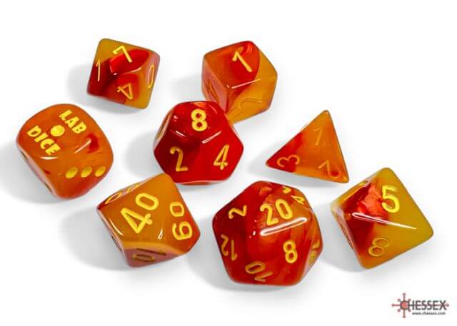 Chessex Lab Dice Polyhedral 7-Die Set