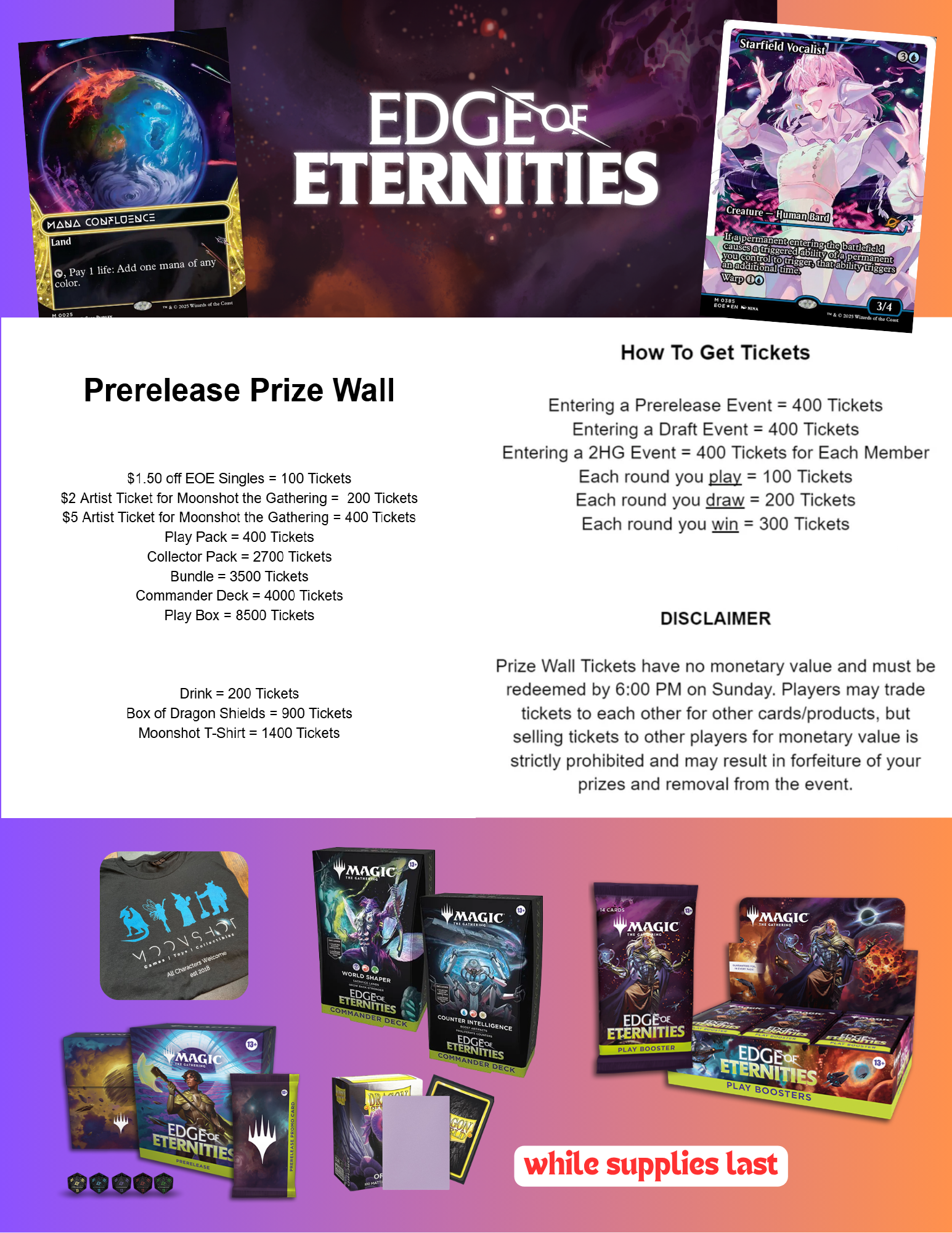 (Noblesville) Edge of Eternies Limited: Draft Day Entry
