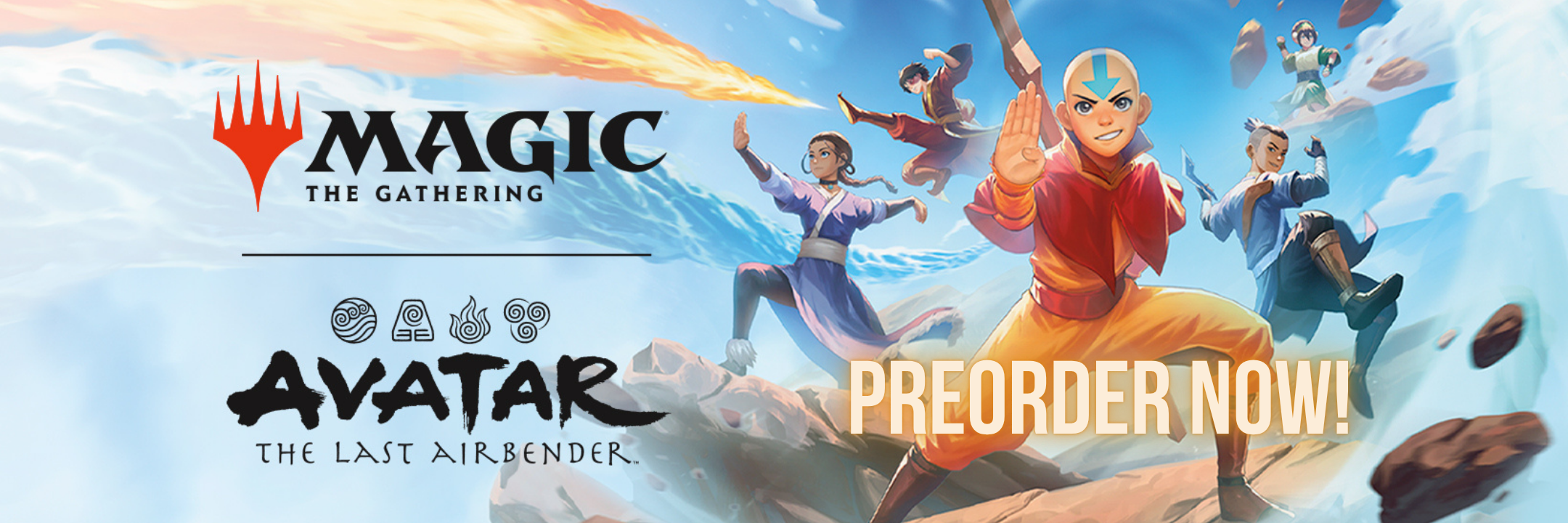 Magic the Gathering Avatar The Last Airbender Preorder Now Banner