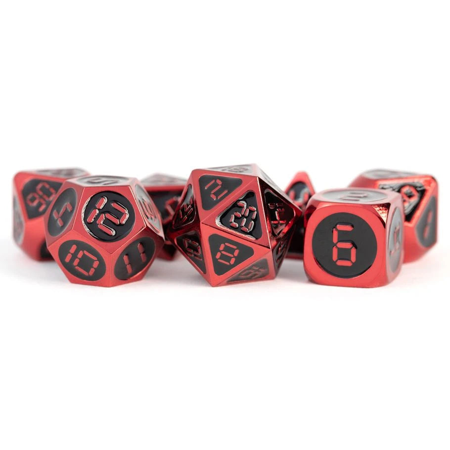 Metallic Dice Games Metal 16mm Polyhedral Dice Set