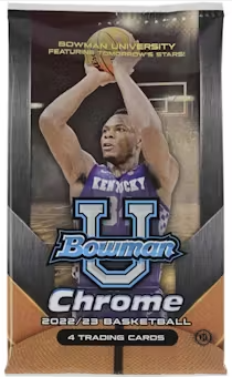 2022/23 Bowman University Chrome Basketball Hobby Pack