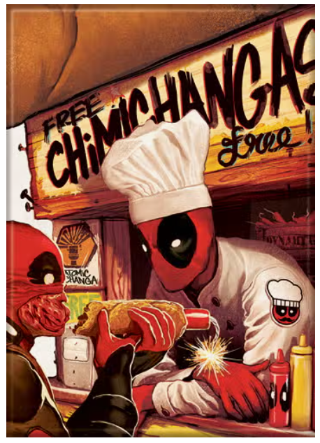 Marvel Comics Deadpool Chimichanga Stand Magnet