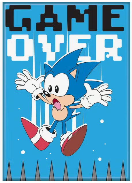 Sonic Game Over Magnet