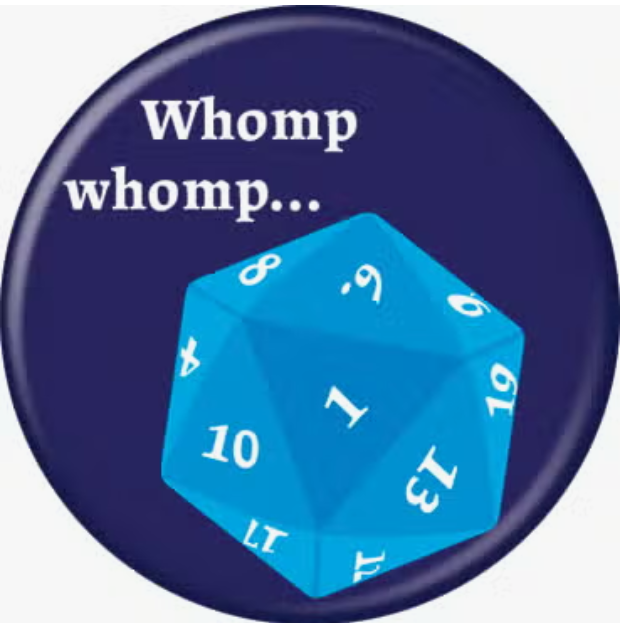 Wtia 20 Sided Die Button