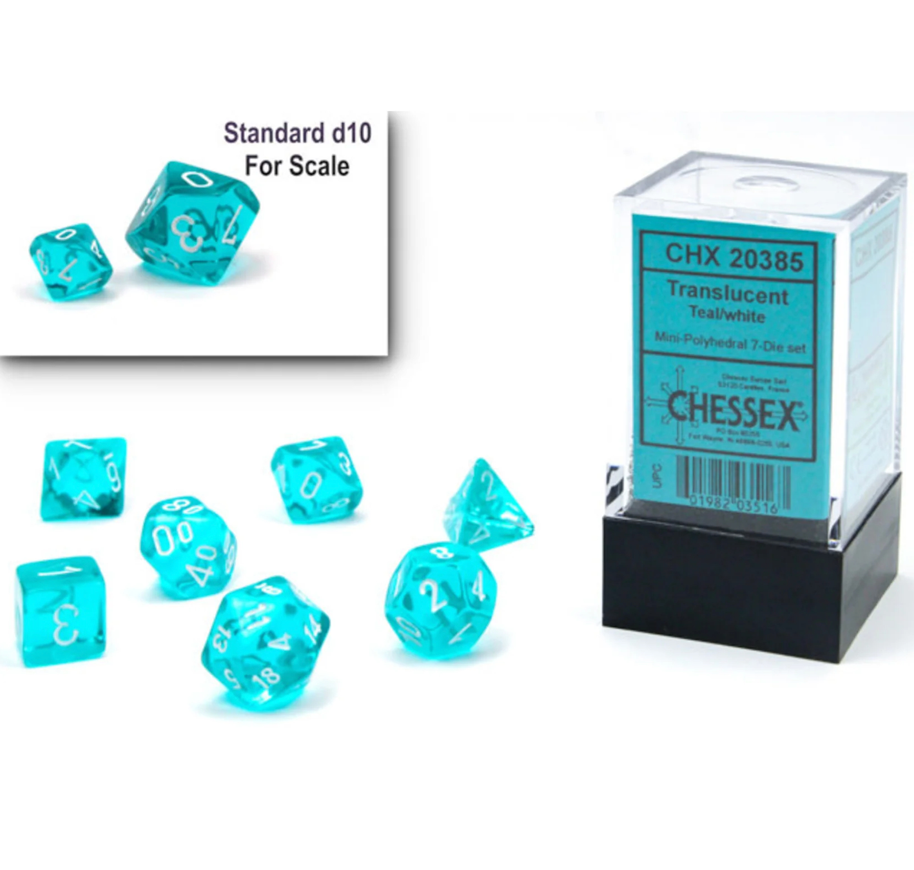 Chessex: Translucent Mini 7-Dice Set