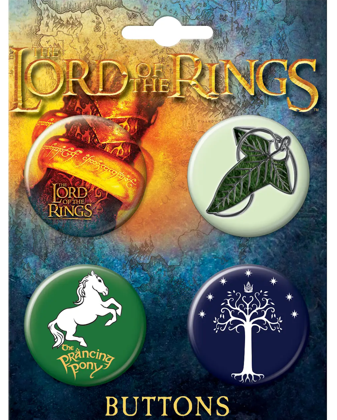 The Lord of the Rings: 4 Button Set