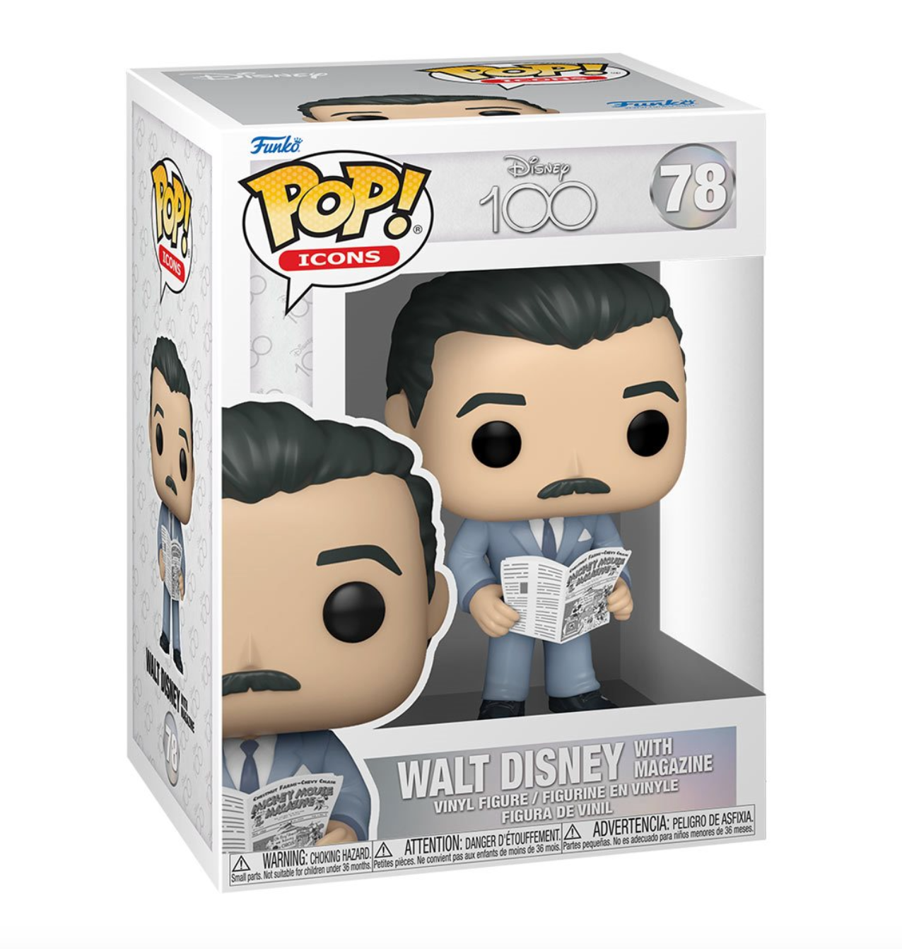 Disney: Walt Disney with Magazine Pop! Vinyl Figure (78)