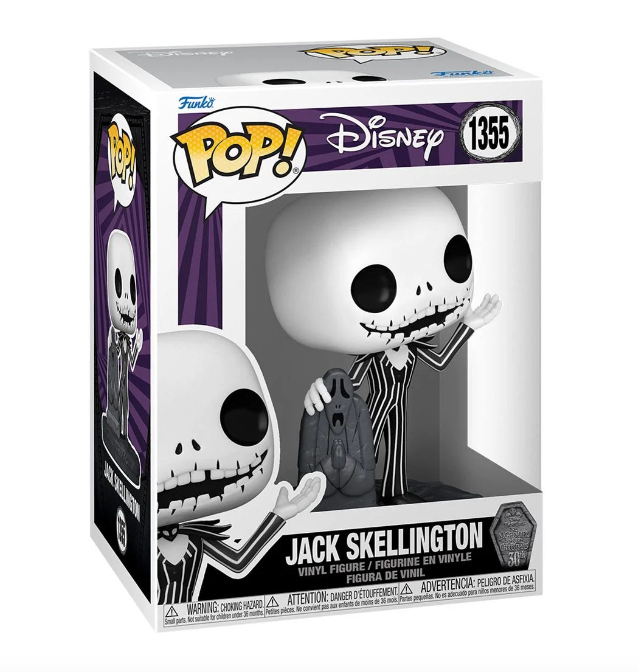 Disney: The Nightmare Before Christmas (30th Anniversary) - Jack Skellington Pop! Vinyl Figure (1355)