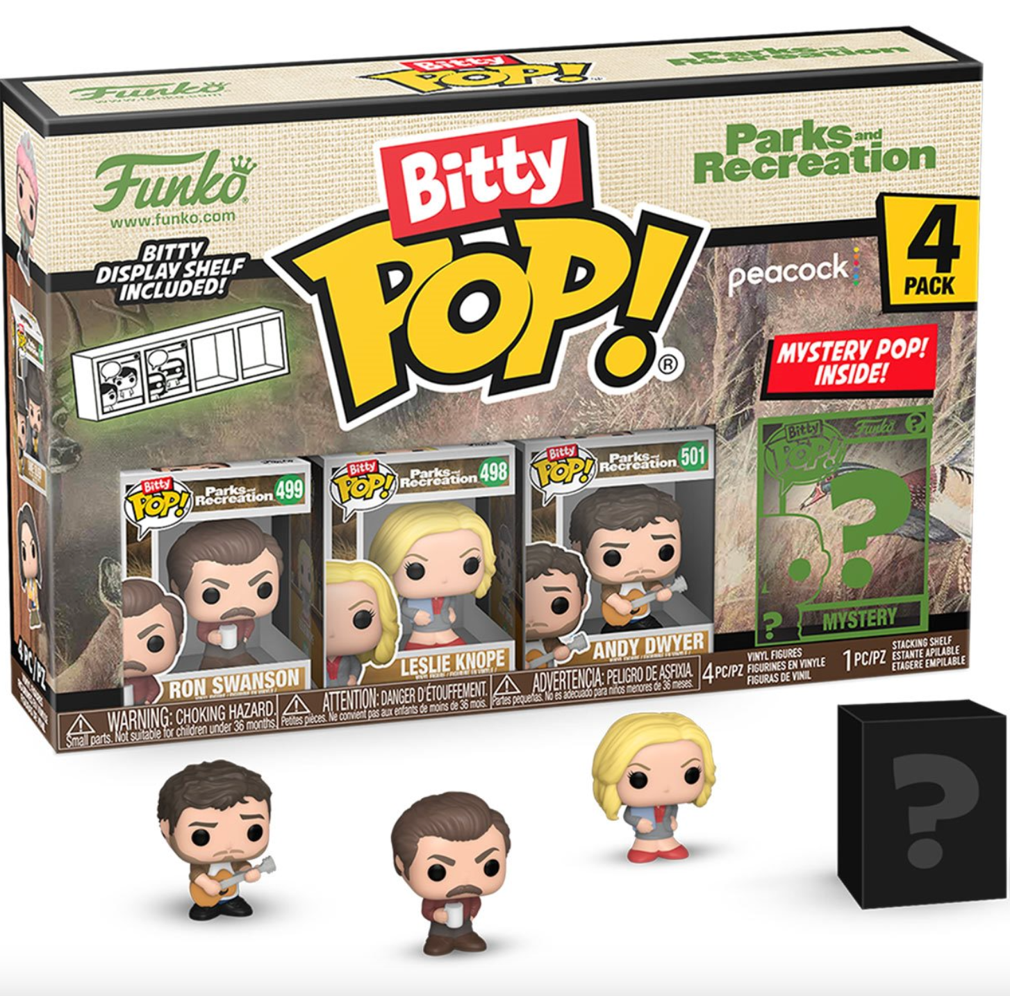 Parks and Recreation: Ron Swanson Funko Bitty Pop! Mini Figure 4 Pack