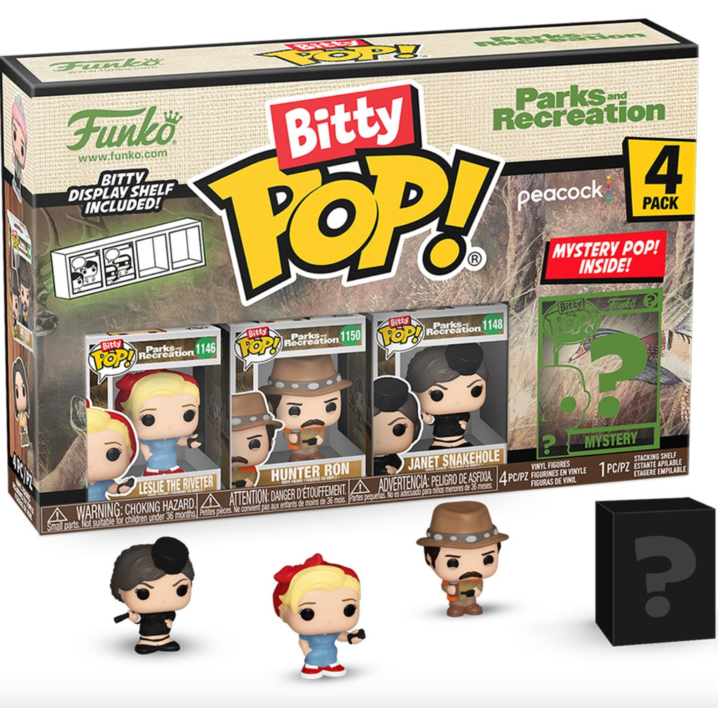 Parks and Recreation: Leslie the Riveter Funko Bitty Pop! Mini Figure 4 Pack