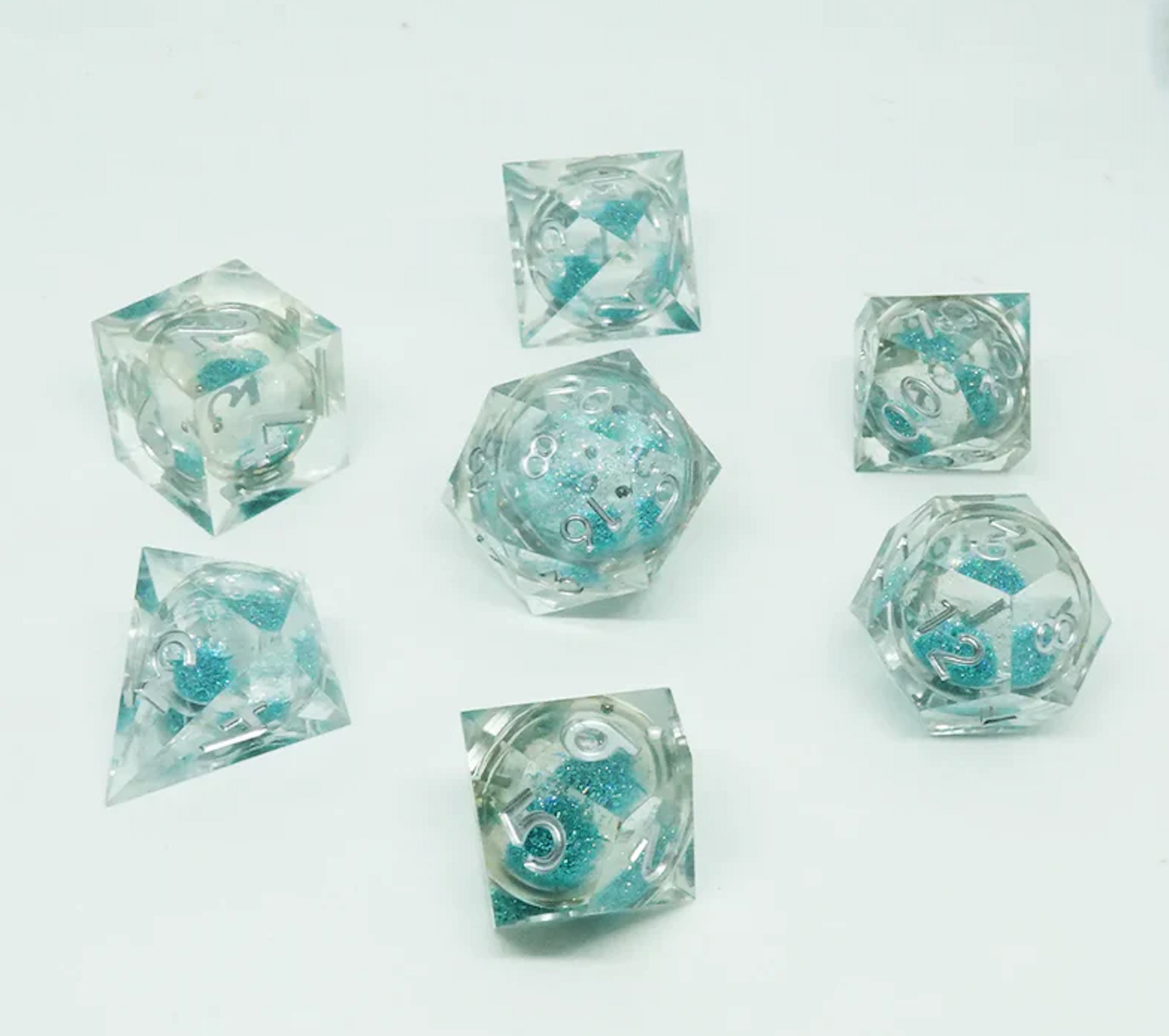 7-Set Cube Liquid Core Dice