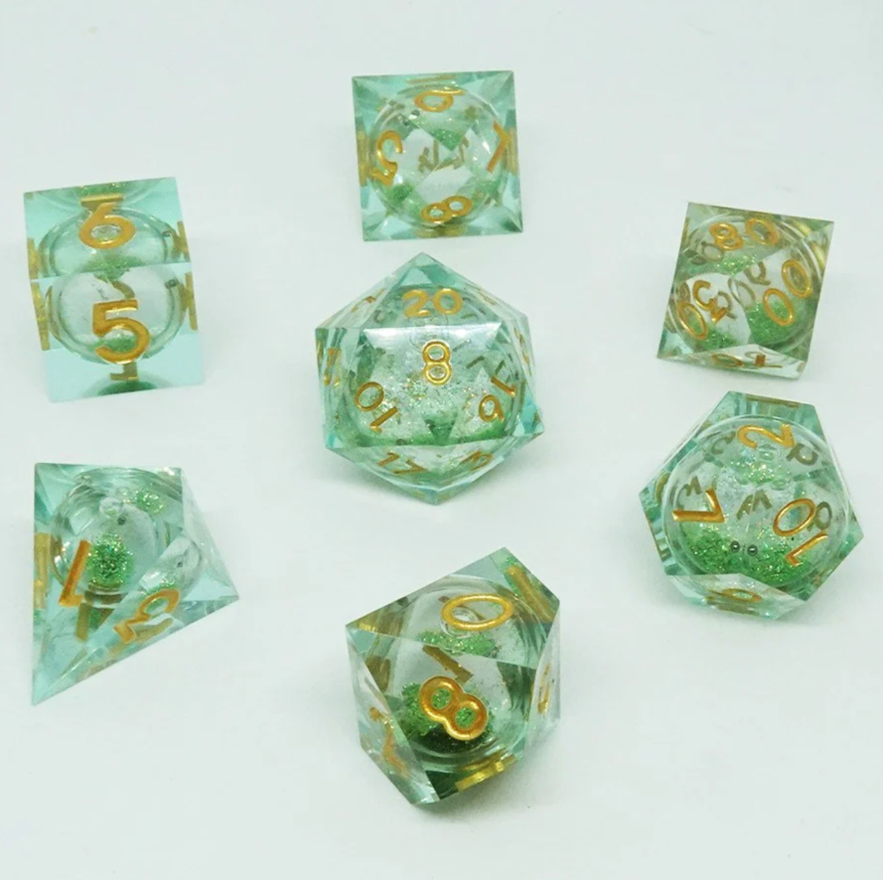 7-Set Cube Liquid Core Dice