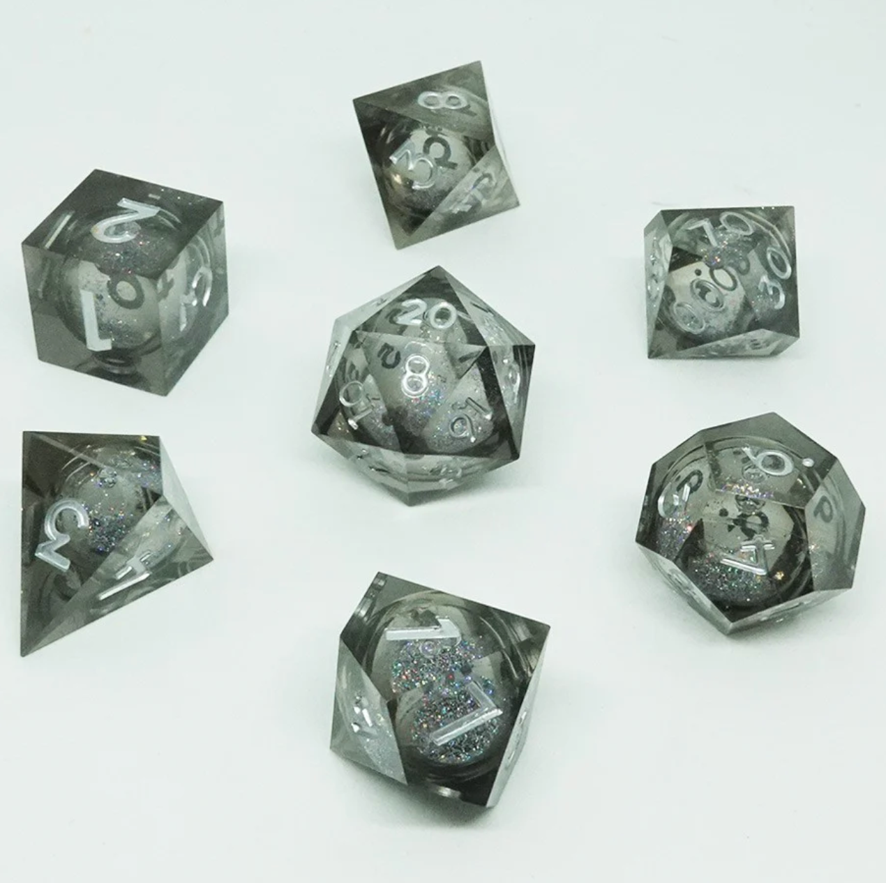 7-Set Cube Liquid Core Dice