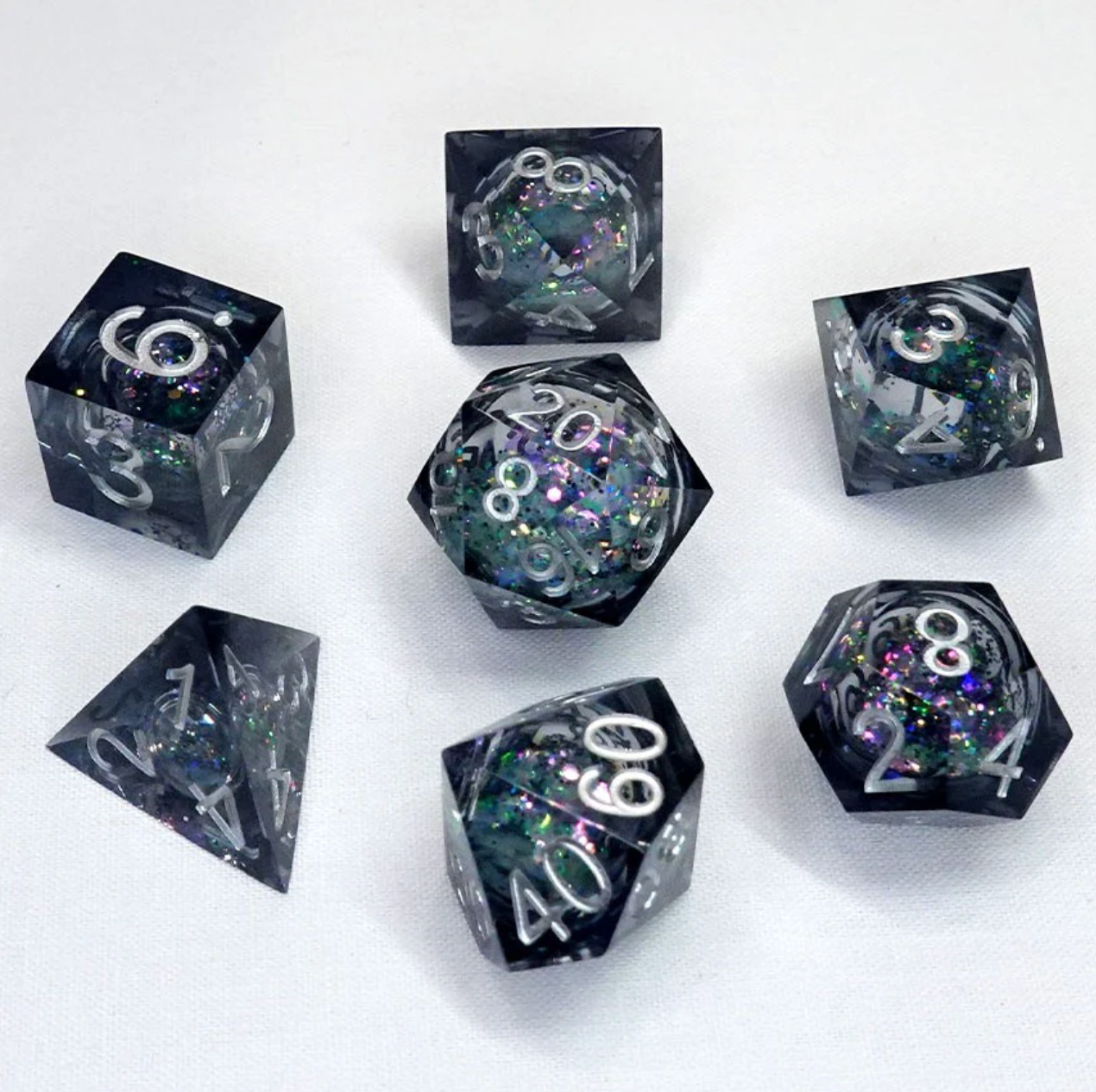 7-Set Cube Liquid Core Dice