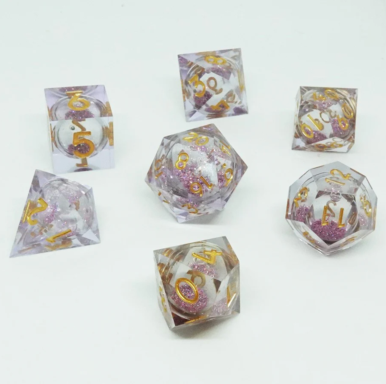 7-Set Cube Liquid Core Dice