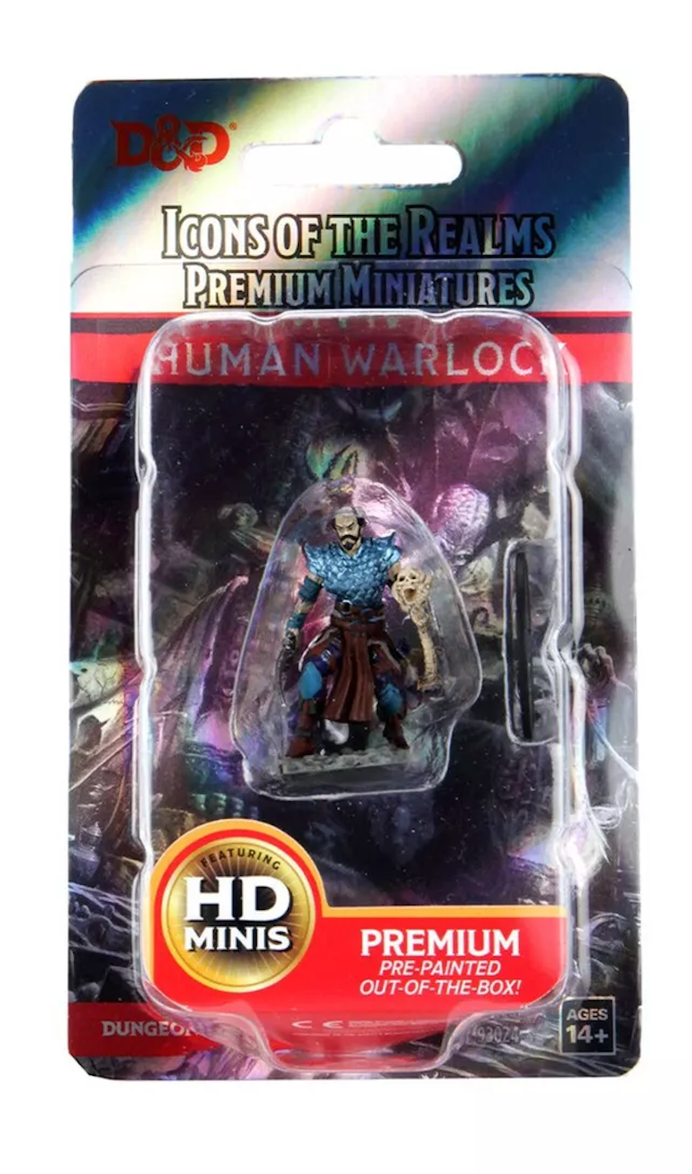 D&D Icons of the Realms: Human Male Warlock Premium Figure