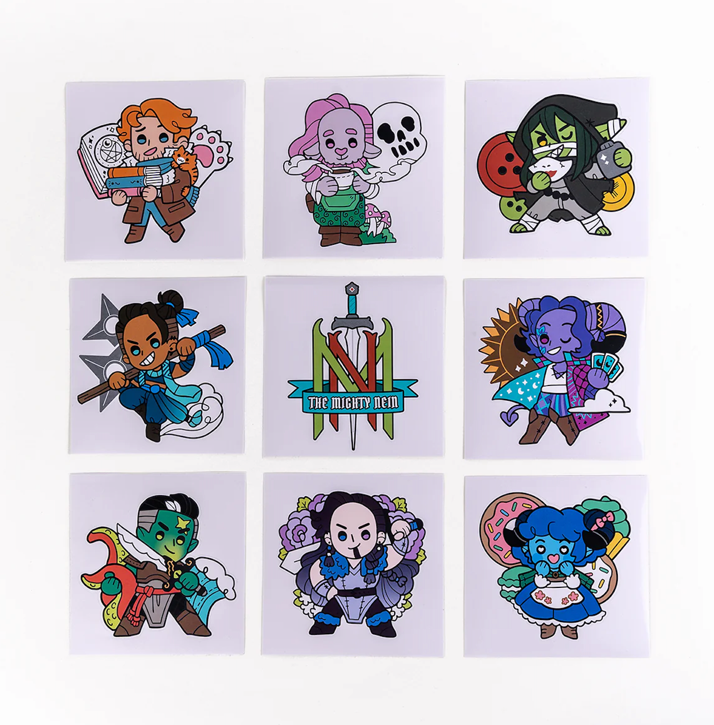 Vox Machina: Mighty Nein Chibi Vinyl Decals (10 Pack)