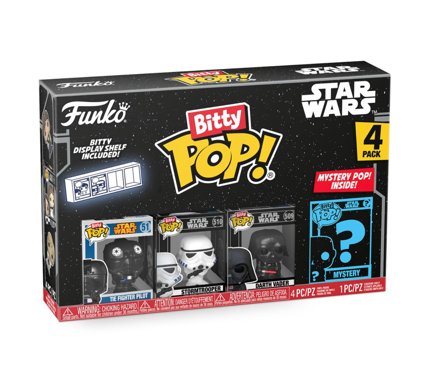 Star Wars: Darth Vader Bitty Pop! Mini-Figure 4-Pack