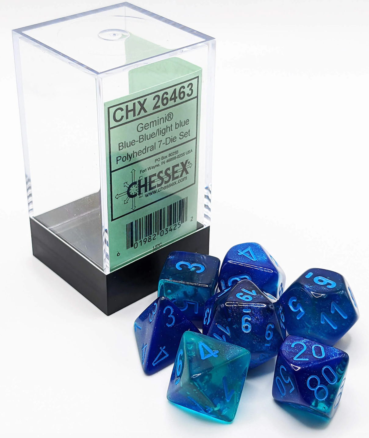 Chessex Gemini Polyhedral 7-Die Set