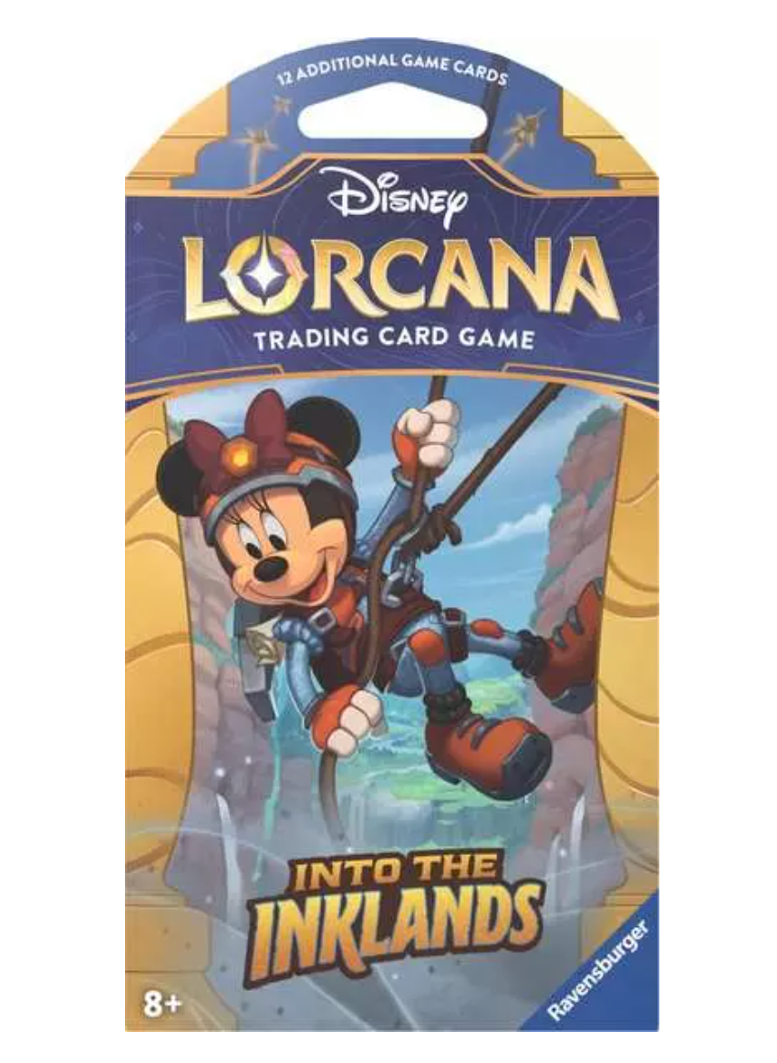 disney lorcana inklands booster box tcg into the Lorcana TCG: Into The Inklands Booster Box *Preorder* and abilities in these booster packs Lorcana: Into the Inklands Sleeved