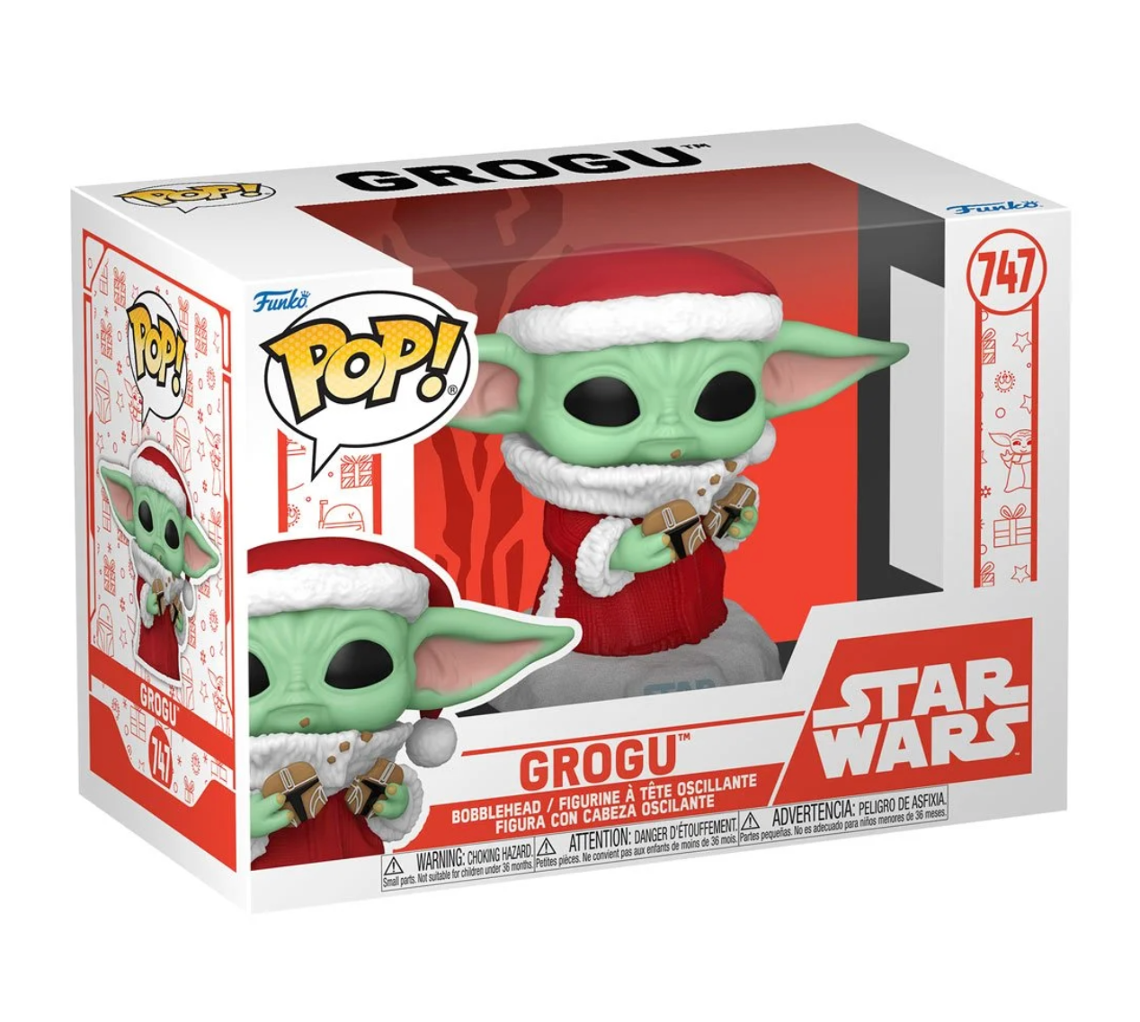 Star Wars: The Mandalorian - Holiday Santa Grogu Pop! Vinyl Figure (747)