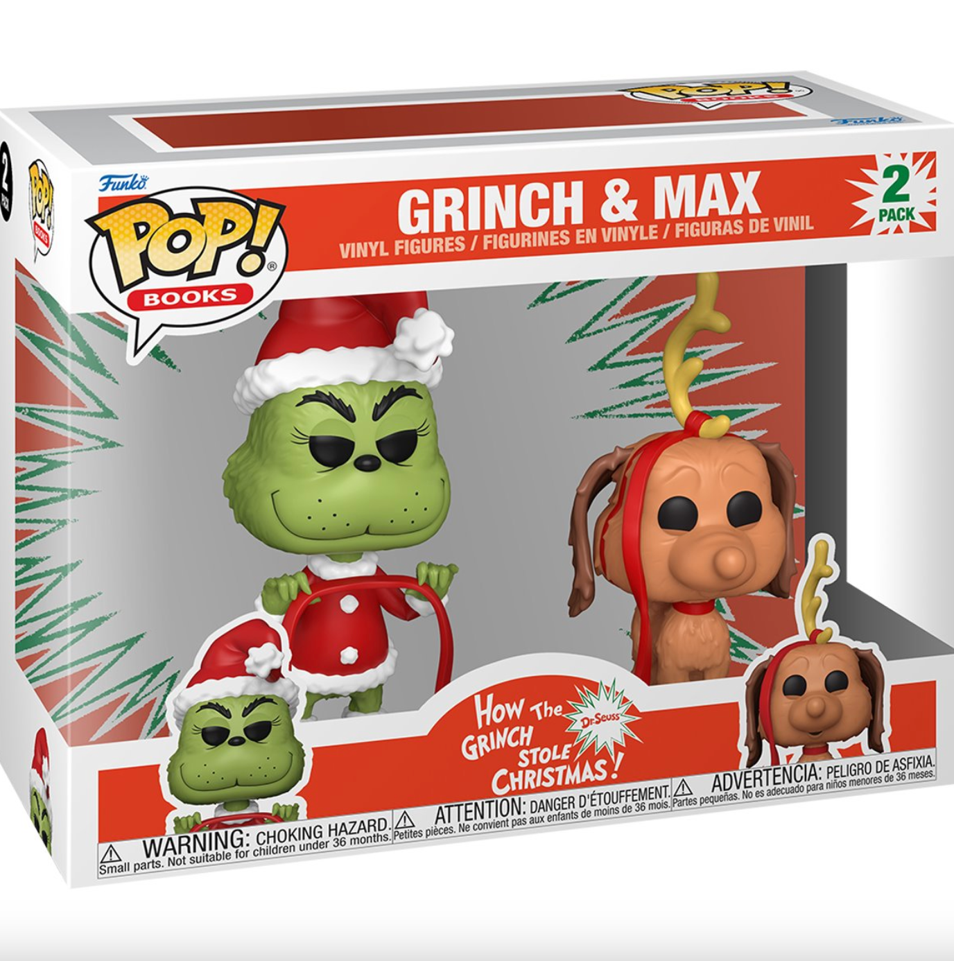 How the Grinch Stole Christmas: Grinch and Max Pop! Vinyl Figure (2 Pack)