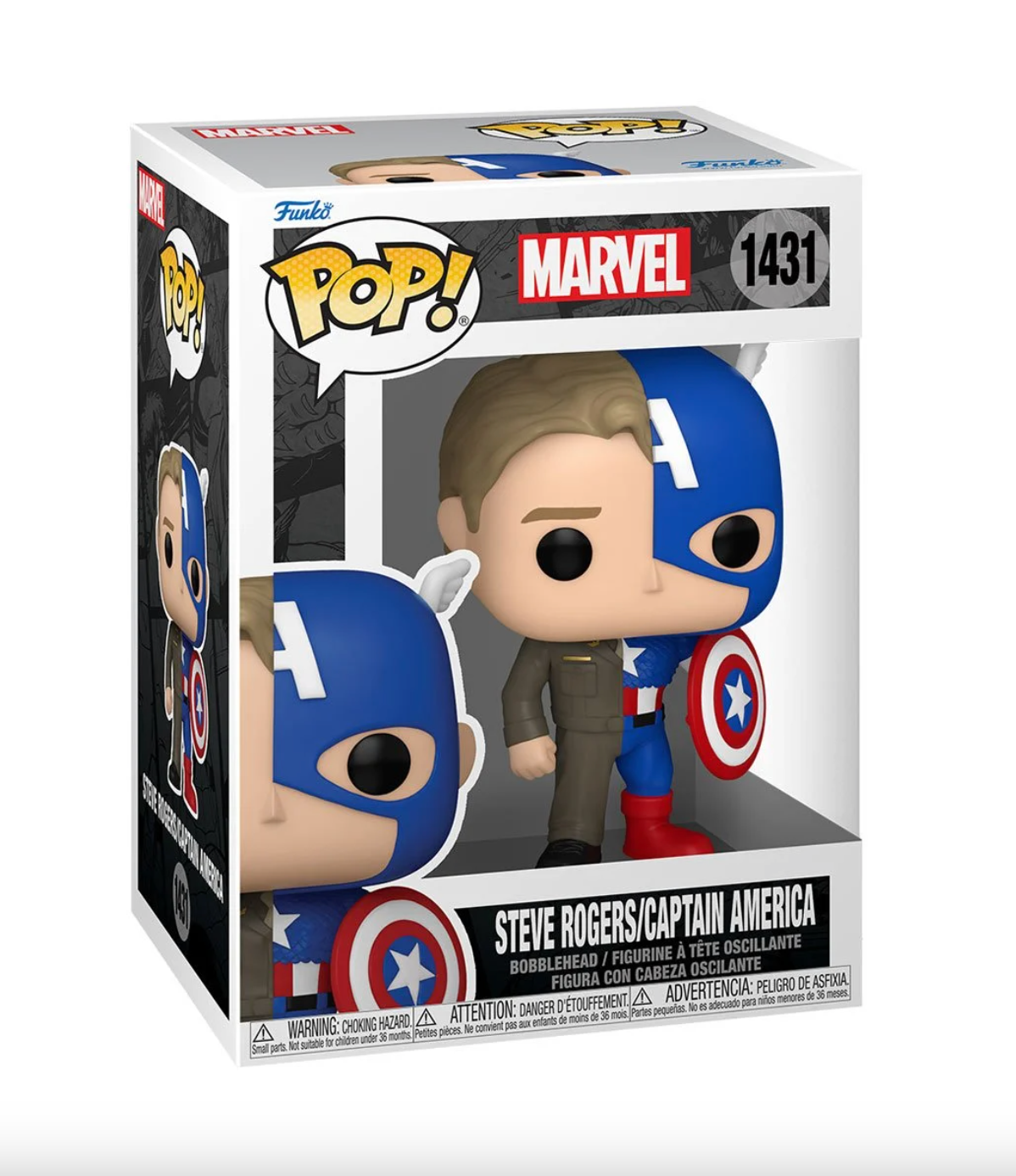 Marvel Comics: Split - Steve Rogers/Captain America Pop! Vinyl Figure (1431)