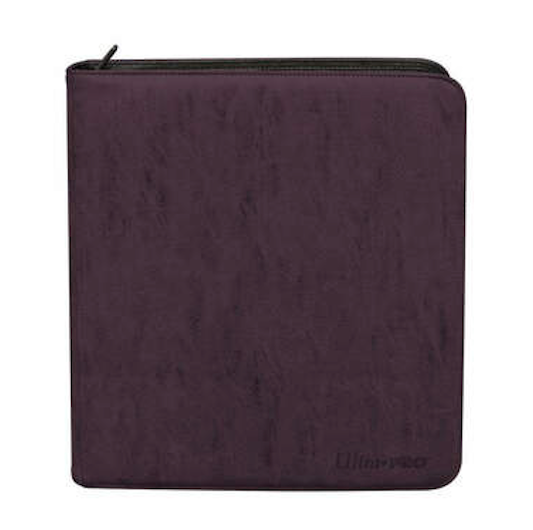 Ultra Pro Binder: Suede Collection - 12 Pocket Zip Deck Builder's Playset (Amethyst)