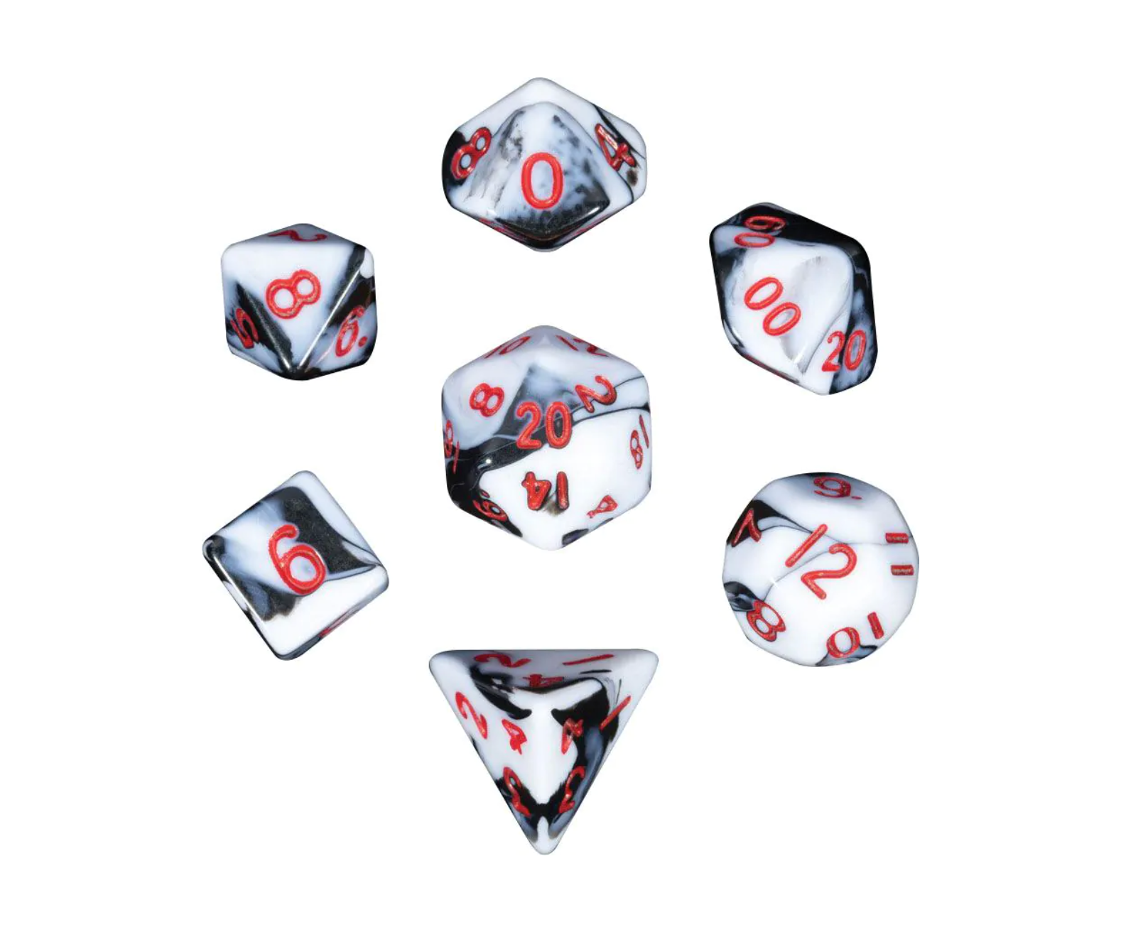 Metallic Dice Games 10mm Polyhedral Mini Dice Set