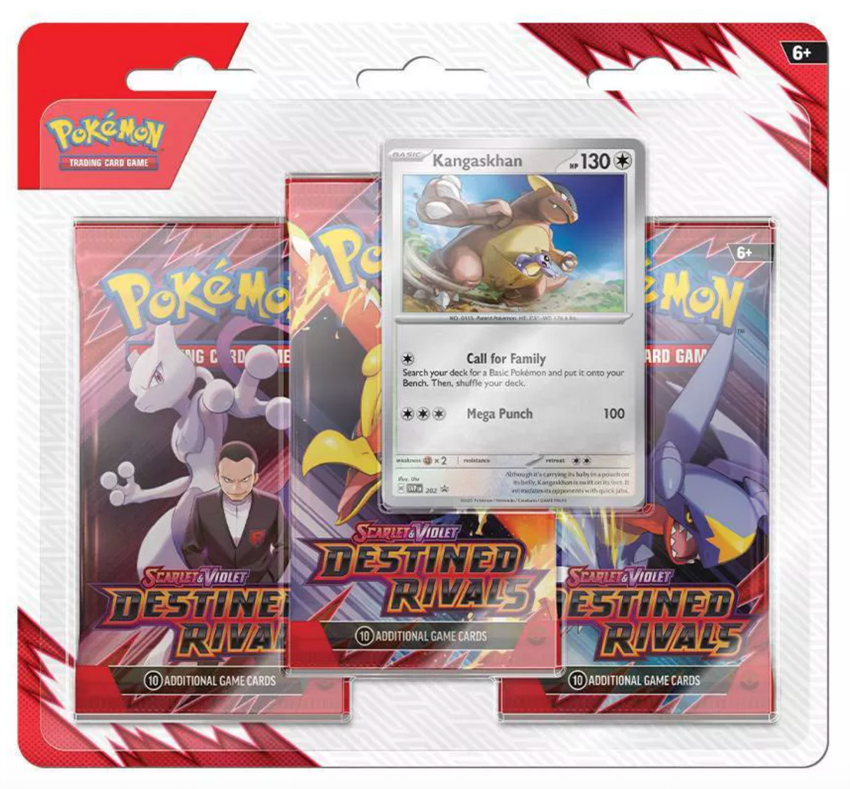 Scarlet and Violet 10 - Destined Rival 3 Pack Blister
