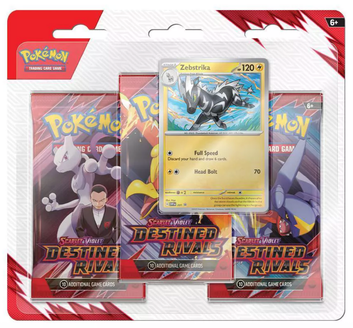 Scarlet and Violet 10 - Destined Rival 3 Pack Blister