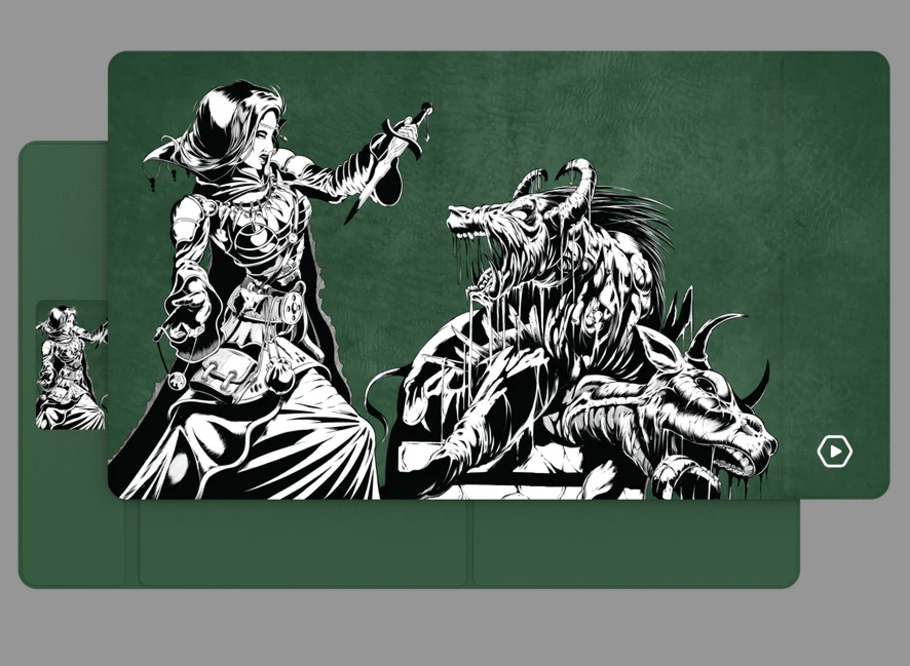 Heavy Play: ETB Playmat - Art Masters