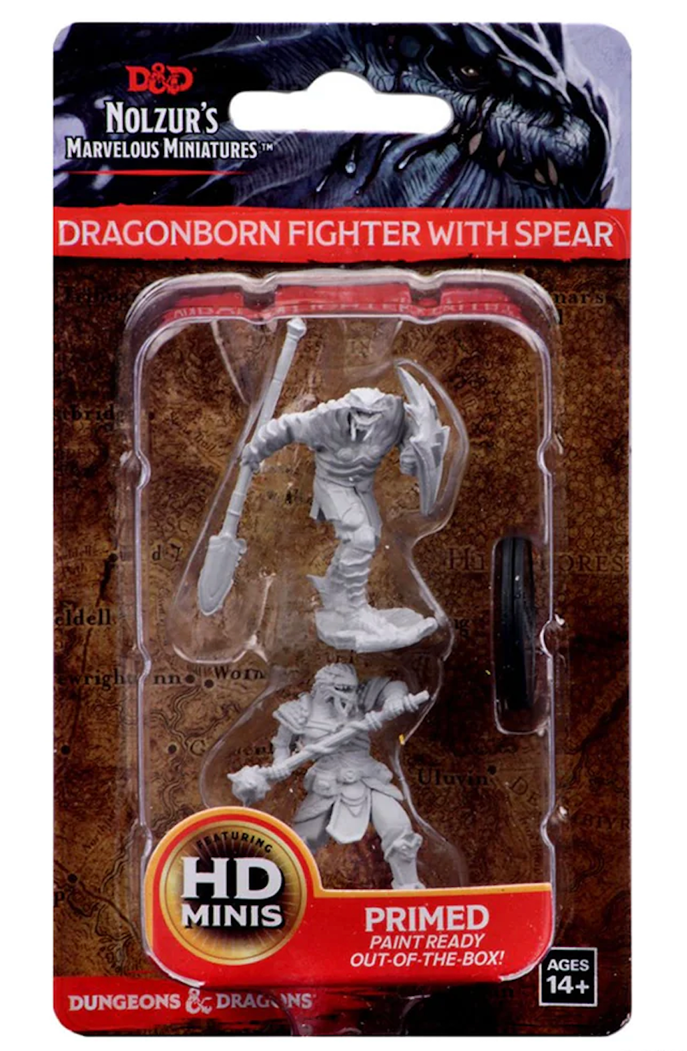 D&D Nolzur's Marvelous Miniatures: Dragonborn Male Fighter with Spear