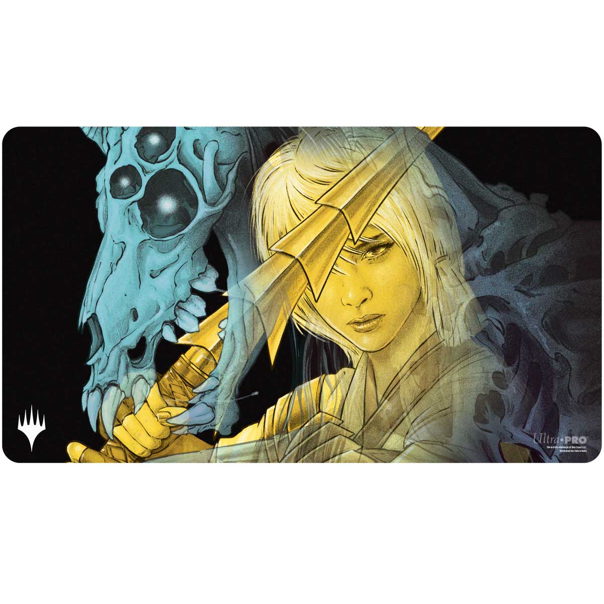 Magic the Gathering Playmat: Duskmourn - The Wandering Rescuer (Double Exposure Alt)