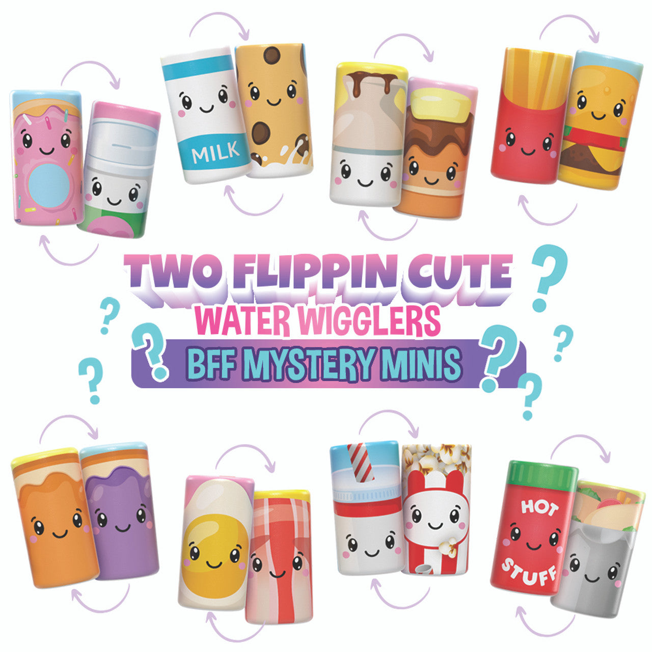 Two Flippin' Cute - Plush Reversible Water Wigglers BFF Mystery Minis