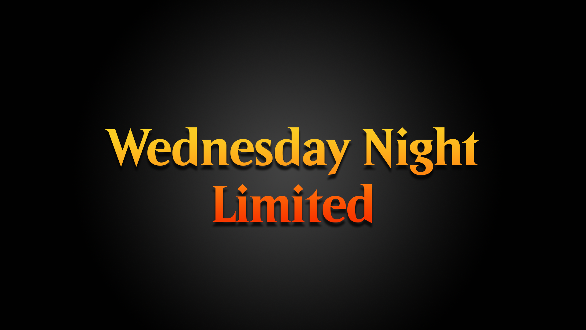 Wednesday Night Limited - MH3