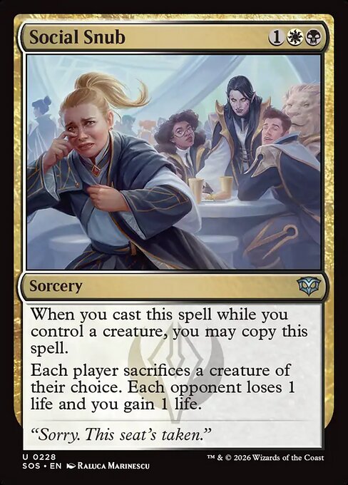 SOS: Social Snub